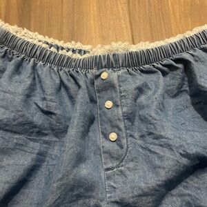 Aerie Chambray Bloomer Shorts